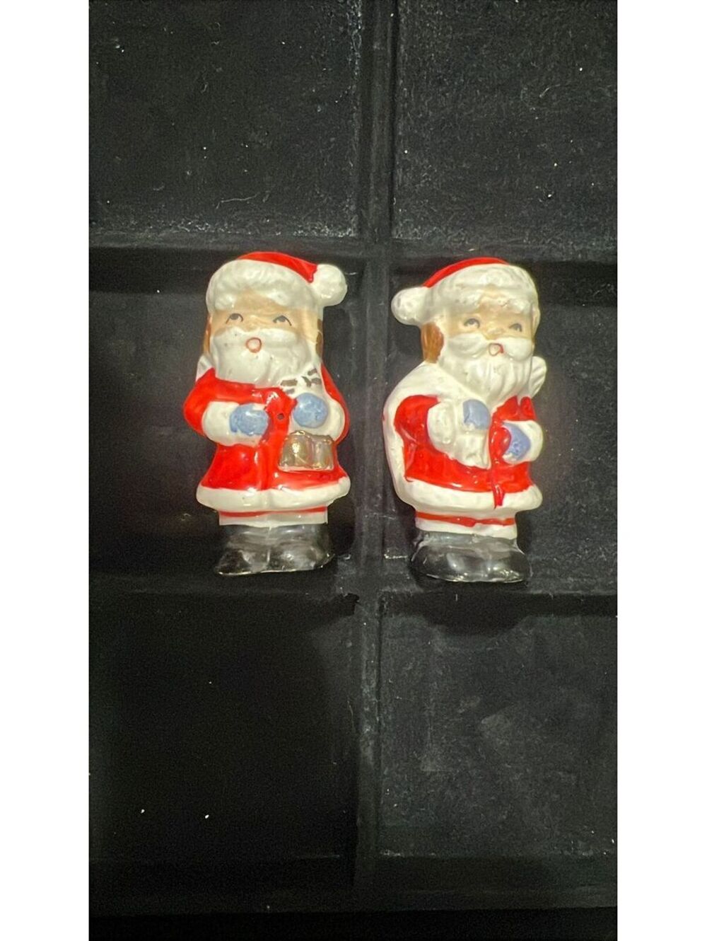 MCM Ceramic Santa Clause S&P Shakers Made in Japan